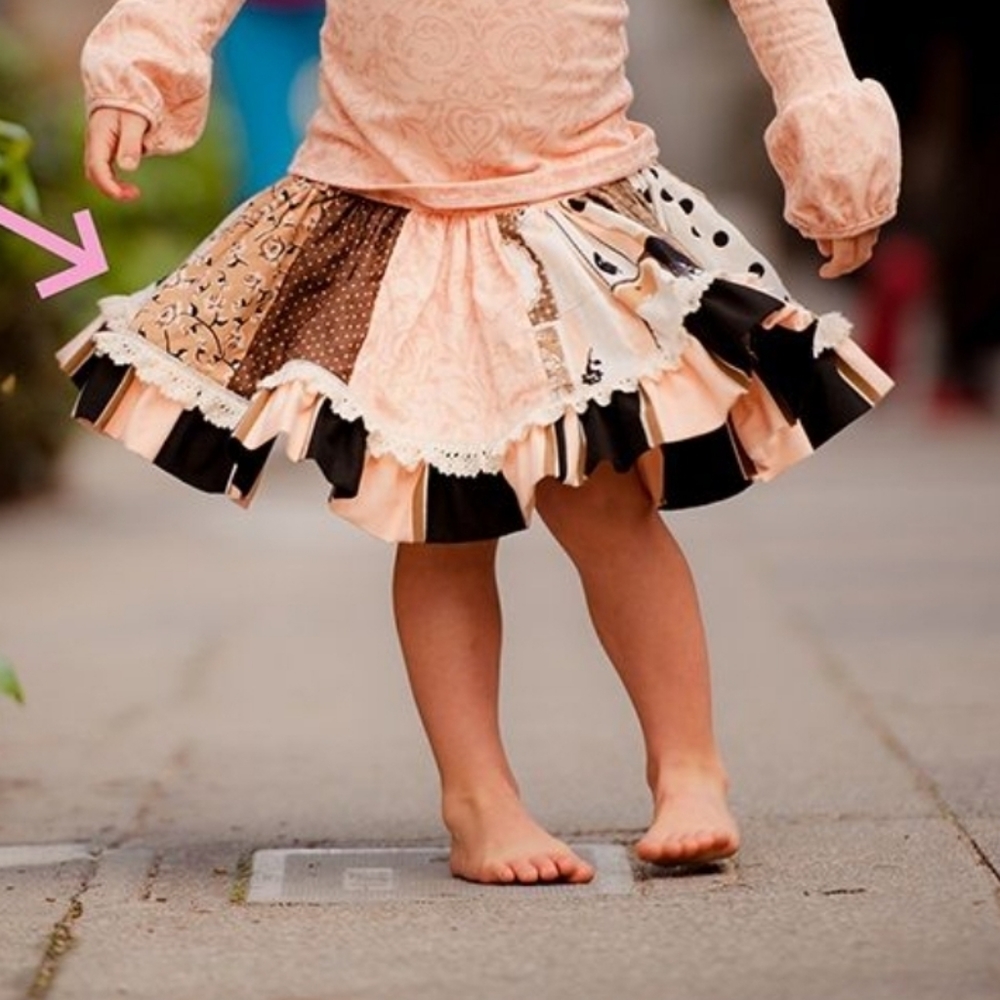 Persnickity Patchwork Skirt 6-12m